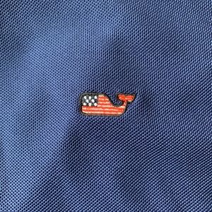 Vineyard Vines American Flag Whale Polo